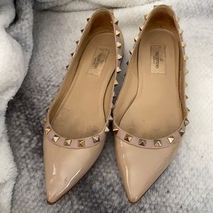 Valentino rockstud flats size 38